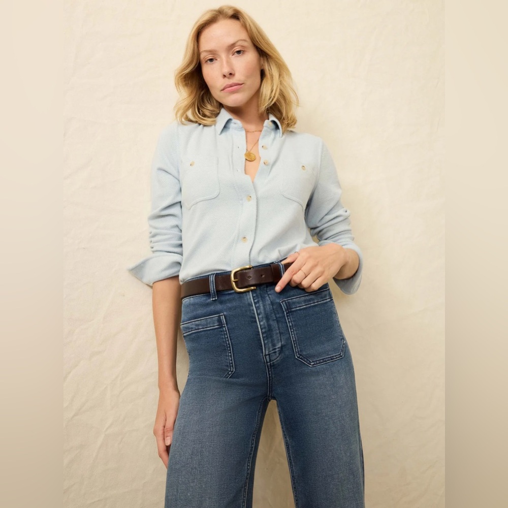 Faherty Legend Button-Up Sweater Shirt